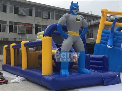  china jumping castle indoor games obstacle course inflatable bounce house batman trampoline BY-OC-92