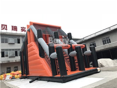 Crazy Jump Inflatable 5K Game Event Insane Running 5k Inflatable Obstacle Game For Sale