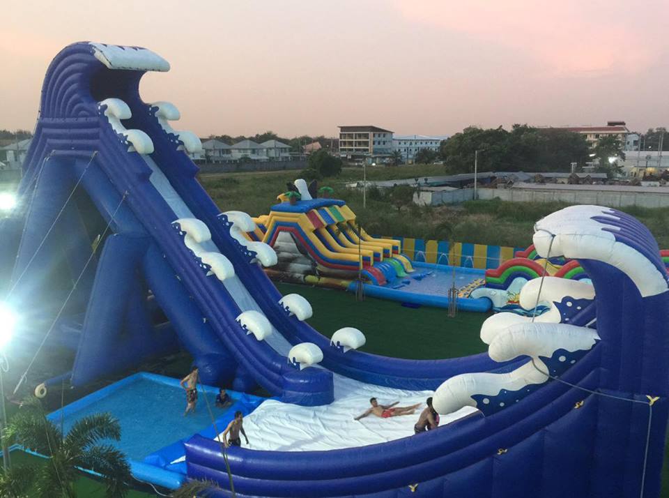 Inflatable water slide making summer more exciting and fun