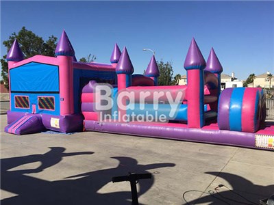 Kids toys inflatable obstacle course uk,obstacle course with bounce BY-OC-028
