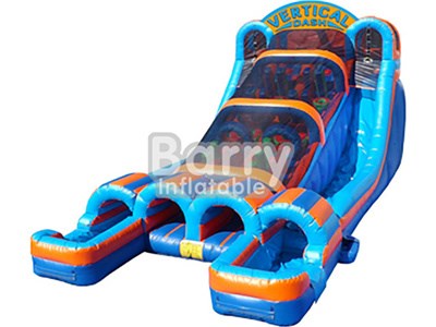 New products kids popular PVC Inflatable slide with obstacle course  BY-OC-037