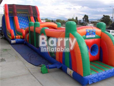 OEM/ODM giant/long outdoor obstacle course race for kids factory BY-OC-038
