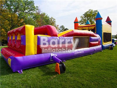 Outdoor playground mega adult/kids inflatable obstacle course team building BY-OC-068