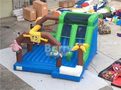 Classic Design Customized Spongebob Inflatable Jump Slide Combos BY-AT-049