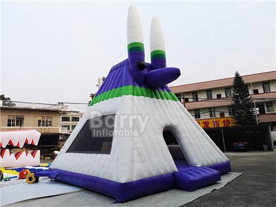 Inflatable Fox Sorcerer Bounce House With Custom Logo Printing For Advertisement BY-AT-096
