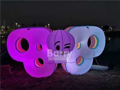 New Arrival customized advertising inflatable lighting , LED light butterfly decoration for event BY-IA-097