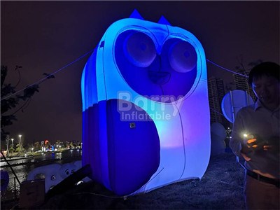 Outdoor inflatable owl with led light for advertising BY-IA-099