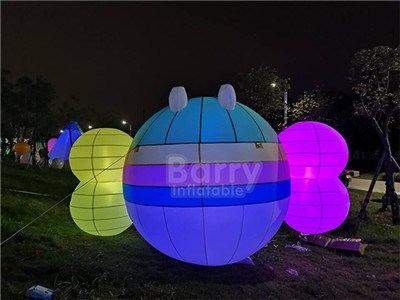 Event or party high quality cheap inflatable advertising led lighting bee model cartoon BY-AT-100