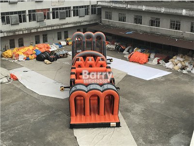Large Inflatable Obstacle Course Inflatable 5K Obstacles Running Race , Inflatable 5k obstacle course for sale