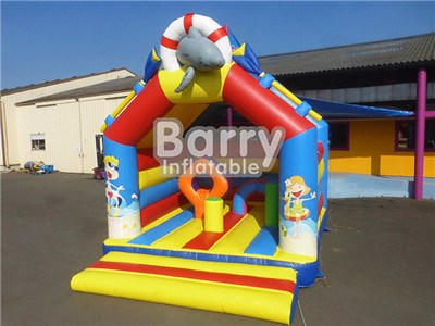 Blue dolphin bounce house commercial jumping castle for party BY-BH-076