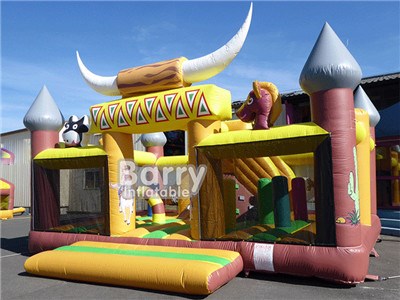 Activity Center Cowboy Inflatable Playground For Sale BY-IP-099