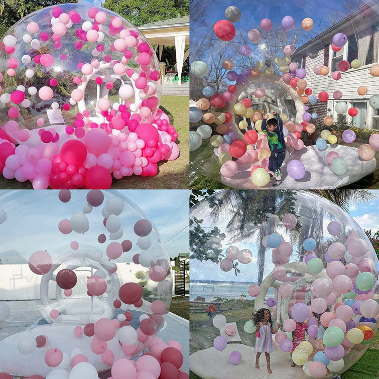 inflatable bubble tent with balloon