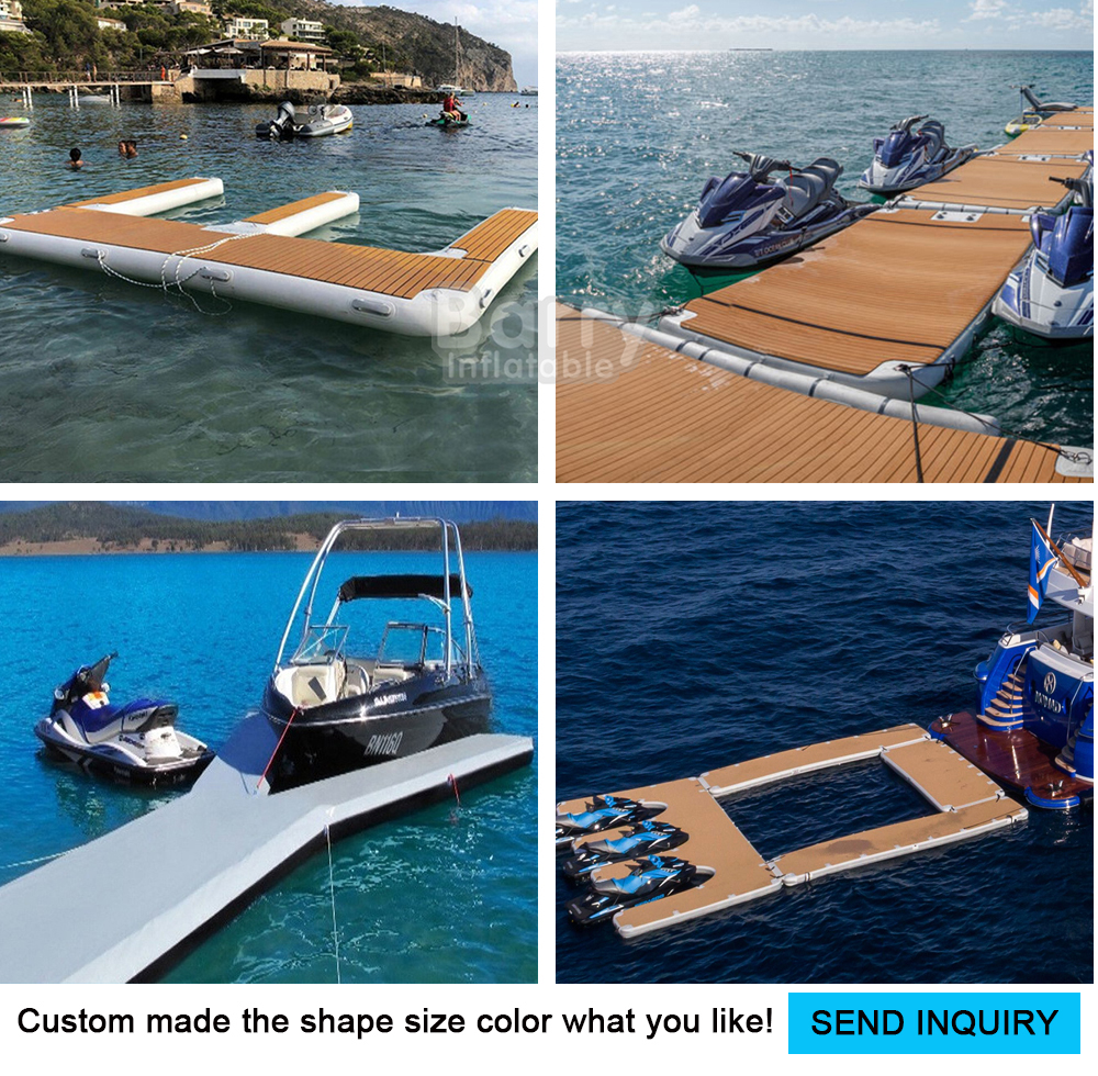 Floating Water Jet Ski Dock Dropstitch Pvc Inflatable Boat Docks